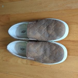 UGG leather slip on sneakers